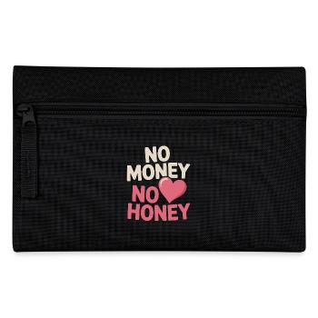 No Money No Honey Ironischer Geld Spruch Party - Federtasche - Schwarz - Vorne