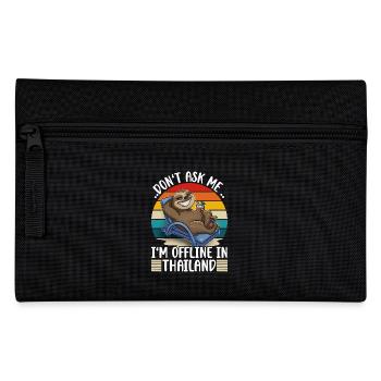 Voyage de vacances en Thaïlande - Trousse - noir - Devant