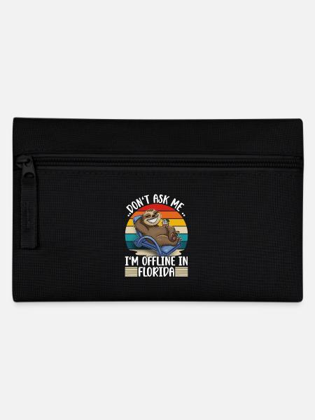 Florida Urlaub Reise - Federtasche - Schwarz