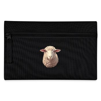 Schafe Schaf - Federtasche - Schwarz - Vorne