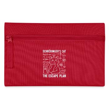 Le plan d’évasion du chat de Schrödinger - Trousse - rouge - Devant