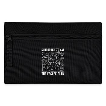 Schrödinger's Cat Escape Plan - Pencil Case - black - Front