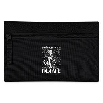 Schrödinger's Cat Dead and Alive - Pencil Case - black - Front
