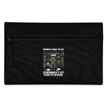Schrödinger's Cat Plans Revenge - Pencil Case - black - Front