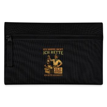 Je ne fais pas de shopping, je sauvegarde les vieux trucs de l’histoire - Trousse - noir - Devant