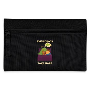 Even Dinos Take Naps Dinosaur Lovers - Pencil Case - black - Front