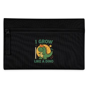 I Grow Like A Dino Dinosaur Lover Kids - Pencil Case - black - Front
