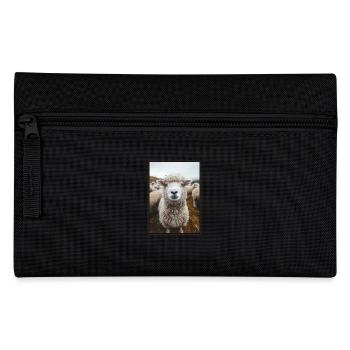 Schafe Schaf - Federtasche - Schwarz - Vorne