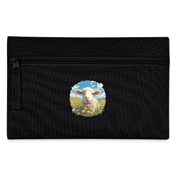 Schafe Schaf - Federtasche - Schwarz - Vorne