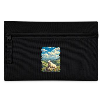 Schafe Schaf - Federtasche - Schwarz - Vorne