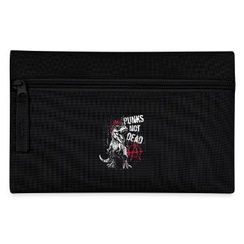 T-Rex - Punks not dead - Punk Dinosaur - Pencil Case - black - Front