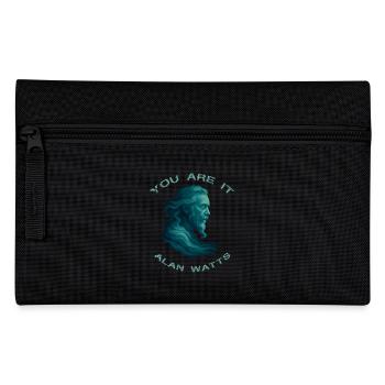 Du bist es Alan Watts Kunst - Federtasche - Schwarz - Vorne