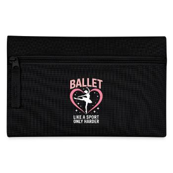 Ballett Spruch Ballerina Lustiges Ballett Geschenk - Federtasche - Schwarz - Vorne