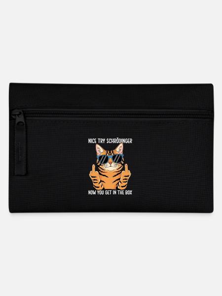 Nice Try Schrödinger Now You Get In The Box - Federtasche - Schwarz
