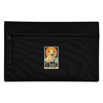 Schafe Schaf - Federtasche - Schwarz - Vorne