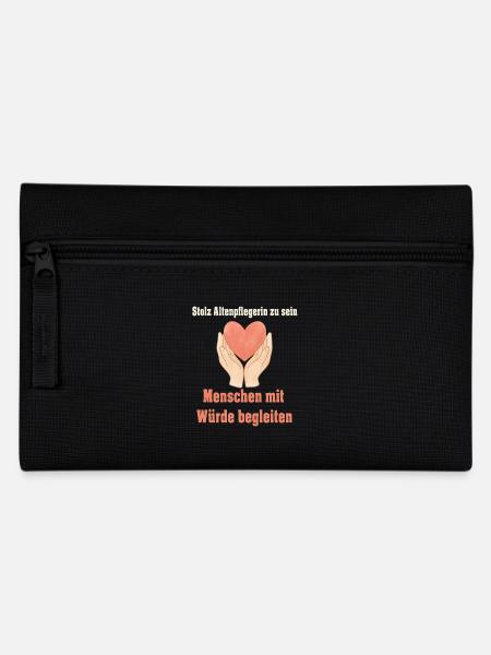 Stolz Altenpflegerin zu sein mit Wuerde begleit - Federtasche - Schwarz