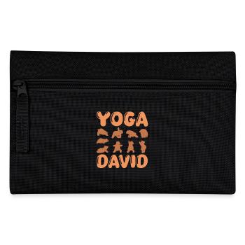 Katze Yoga David - Federtasche - Schwarz - Vorne