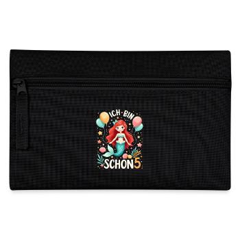 J’ai déjà 5 ans Sirène Birthday Girl - Trousse - noir - Devant