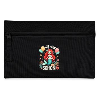 J’ai déjà 6 ans Sirène Birthday Girl - Trousse - noir - Devant