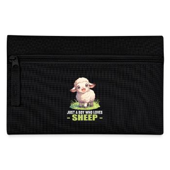 Schafe Schaf - Federtasche - Schwarz - Vorne