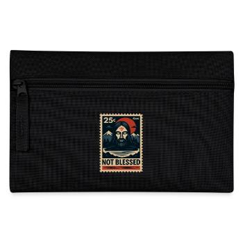 Dark art motif with non-Jesus and mountains - Pencil Case - black - Front