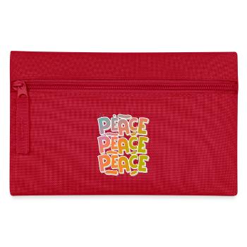 Peace Frieden - Pencil Case - red - Front