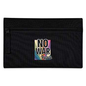 Peace Frieden Freiheit No War - Federtasche - Schwarz - Vorne