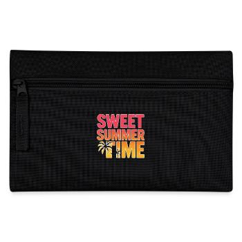 Sweet Summer Time – Summer Palm Tree Design - Pencil Case - black - Front