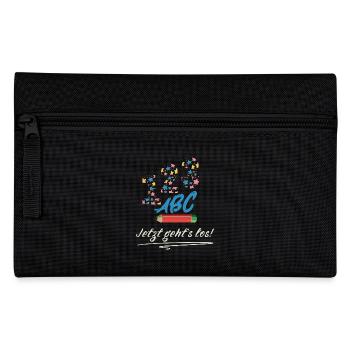 Einschulung - Jetzt geht’s los! Schulkind Design - Federtasche - Schwarz - Vorne