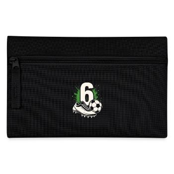 Football numéro 6 - Conception de football pour enfants - Trousse - noir - Devant