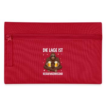 Die Lage Ist Besäufniserregend - Federtasche - Rot - Vorne