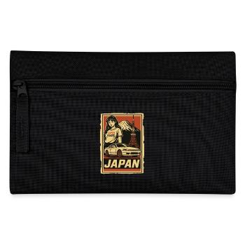 JDM Japan Retrodesign mit Auto und Mädchen - Federtasche - Schwarz - Vorne