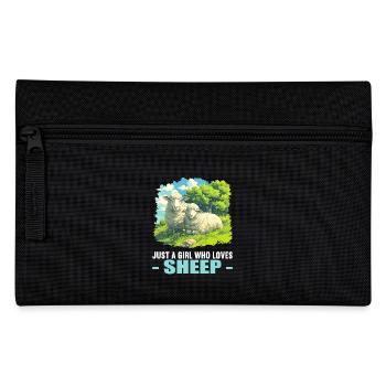 Schafe Schaf - Federtasche - Schwarz - Vorne