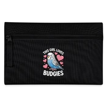 Budgie Saying Funny Budgie Gift - Pencil Case - black - Front