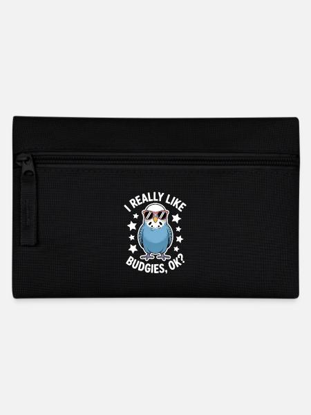 Budgie Saying Funny Budgie Gift - Pencil Case - black