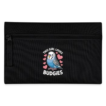 Budgie Saying Funny Budgie Gift - Pencil Case - black - Front