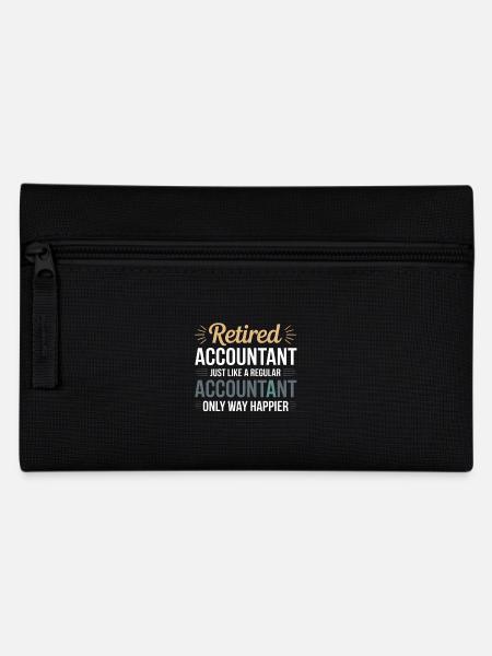 Rentner Buchhalter Spruch Ruhestand - Federtasche - Schwarz