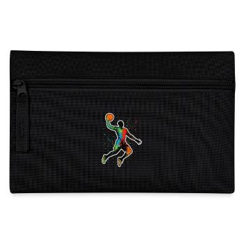 Basketball Splash Dunk – Color explosion in motion - Pencil Case - black - Front