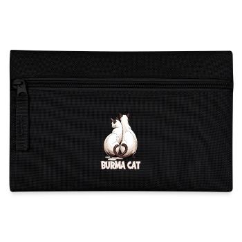 Burma Cat Loving Cats Illustration for - Pencil Case - black - Front