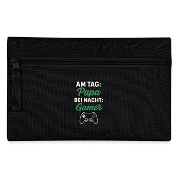 Dad by day, gamer by night | Funny Dad Gamer - Pencil Case - black - Front