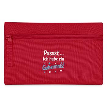 I have a secret! | Sweet surprise motif - Pencil Case - red - Front