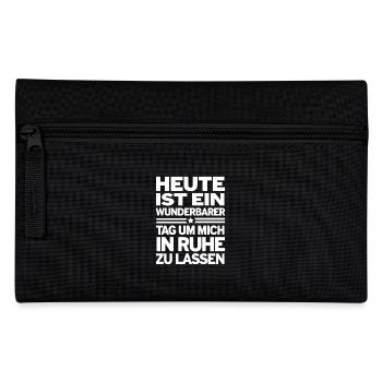 Today is a wonderful day to rest in peace. - Pencil Case - black - Front