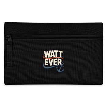 Watt Ever Maritime Anchor Motif - Pencil Case - black - Front