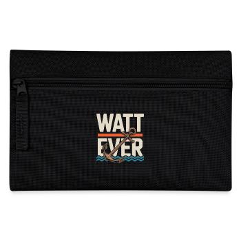Watt Ever Anker Maritimer Humor - Federtasche - Schwarz - Vorne