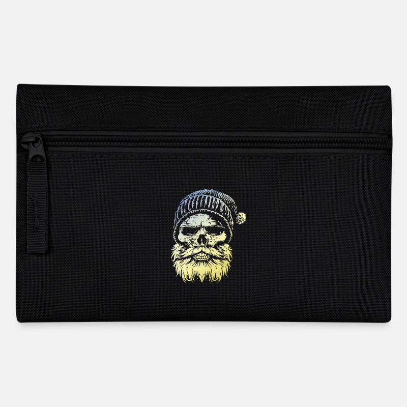 Holzfäller Skull - Federtasche - Schwarz