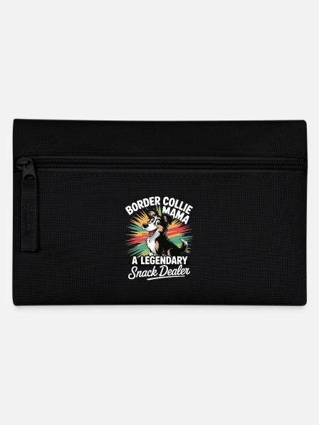 Border Collie Mama – Legendäre Snack Dealerin - Federtasche - Schwarz