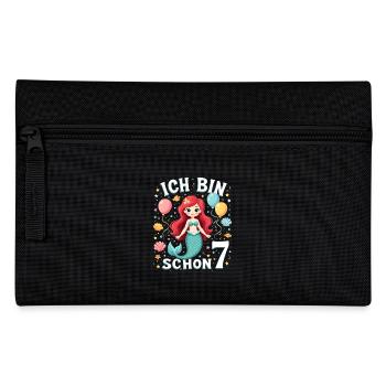 J’ai déjà 7 ans Sirène Birthday Girl - Trousse - noir - Devant