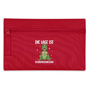 Die Lage Ist Besäufniserregend - Federtasche - Rot - Vorne