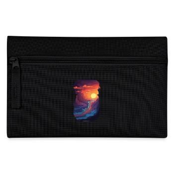 Sunset In The Canyon - Adventure In The - Pencil Case - black - Front