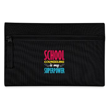 School counseling is my superpower - Pencil Case - black - Front